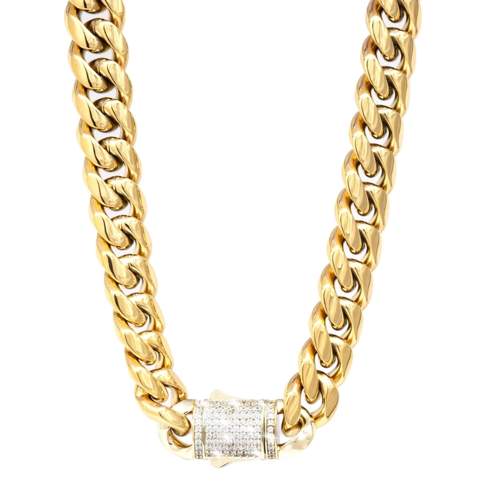 CUBAN LINK CHAIN ICED CLASP